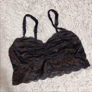 Black Victoria’s Secret PINK lace bralette